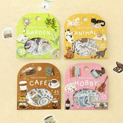 BGM Flake Stickers Petit Story - Cafe