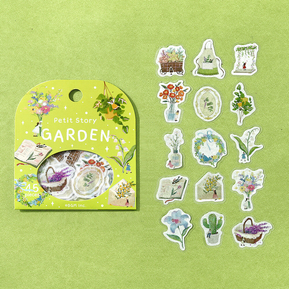 BGM Flake Stickers Petit Story - Gardening