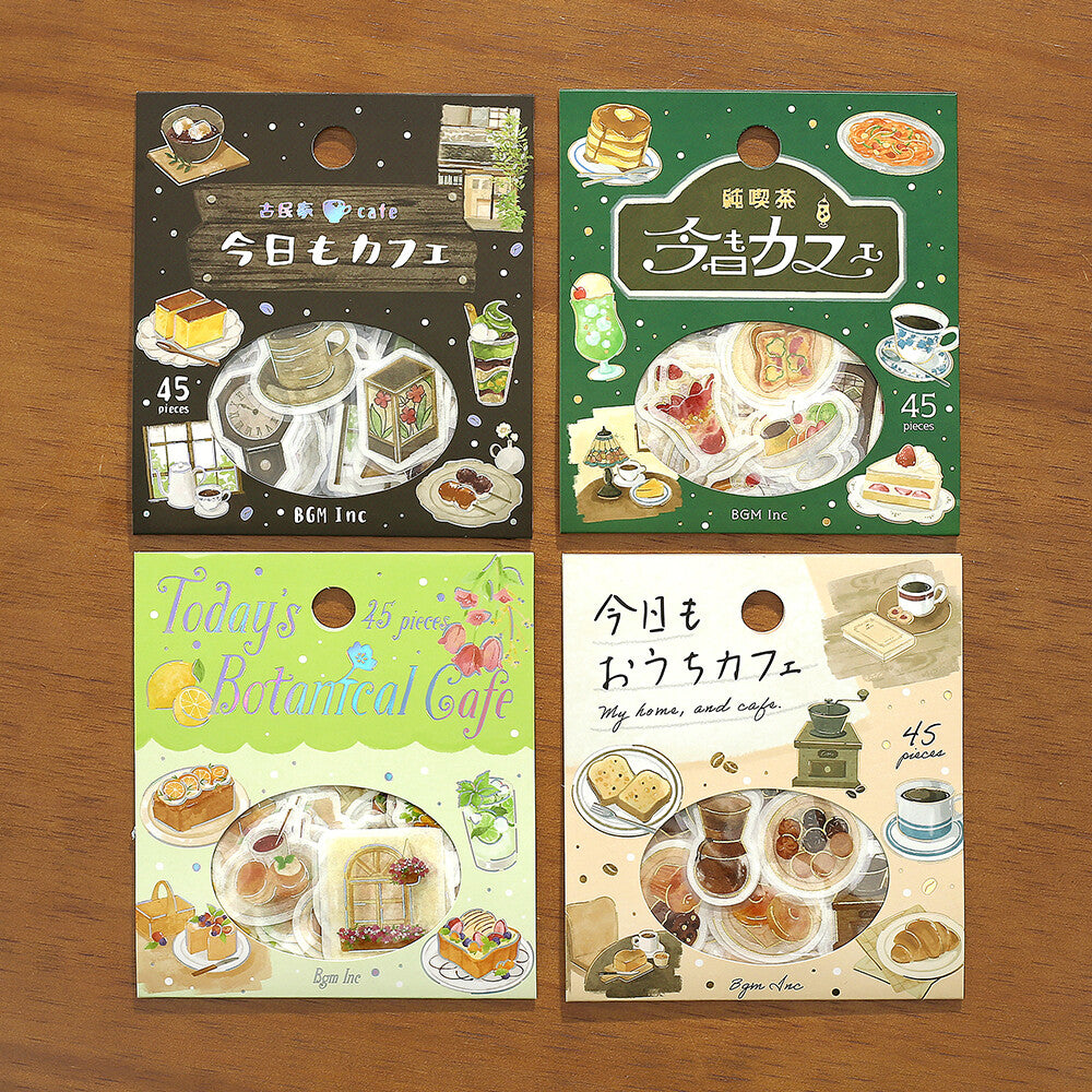 BGM Flake Stickers Today's Cafe - Coffee Shop