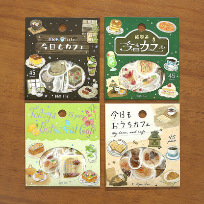 BGM Flake Stickers Today's Cafe - Coffee Shop