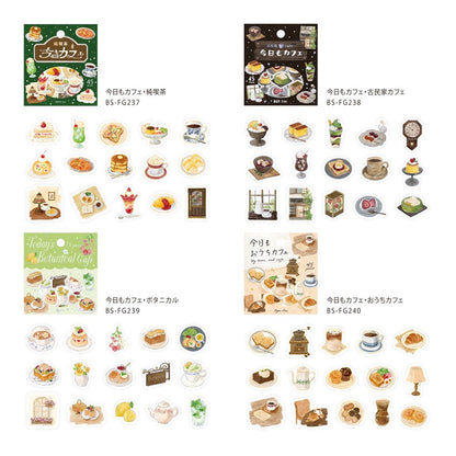 BGM Flake Stickers Today's Cafe - Coffee Shop