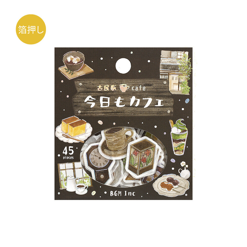 BGM Flake Stickers Today's Cafe - Old House Cafe