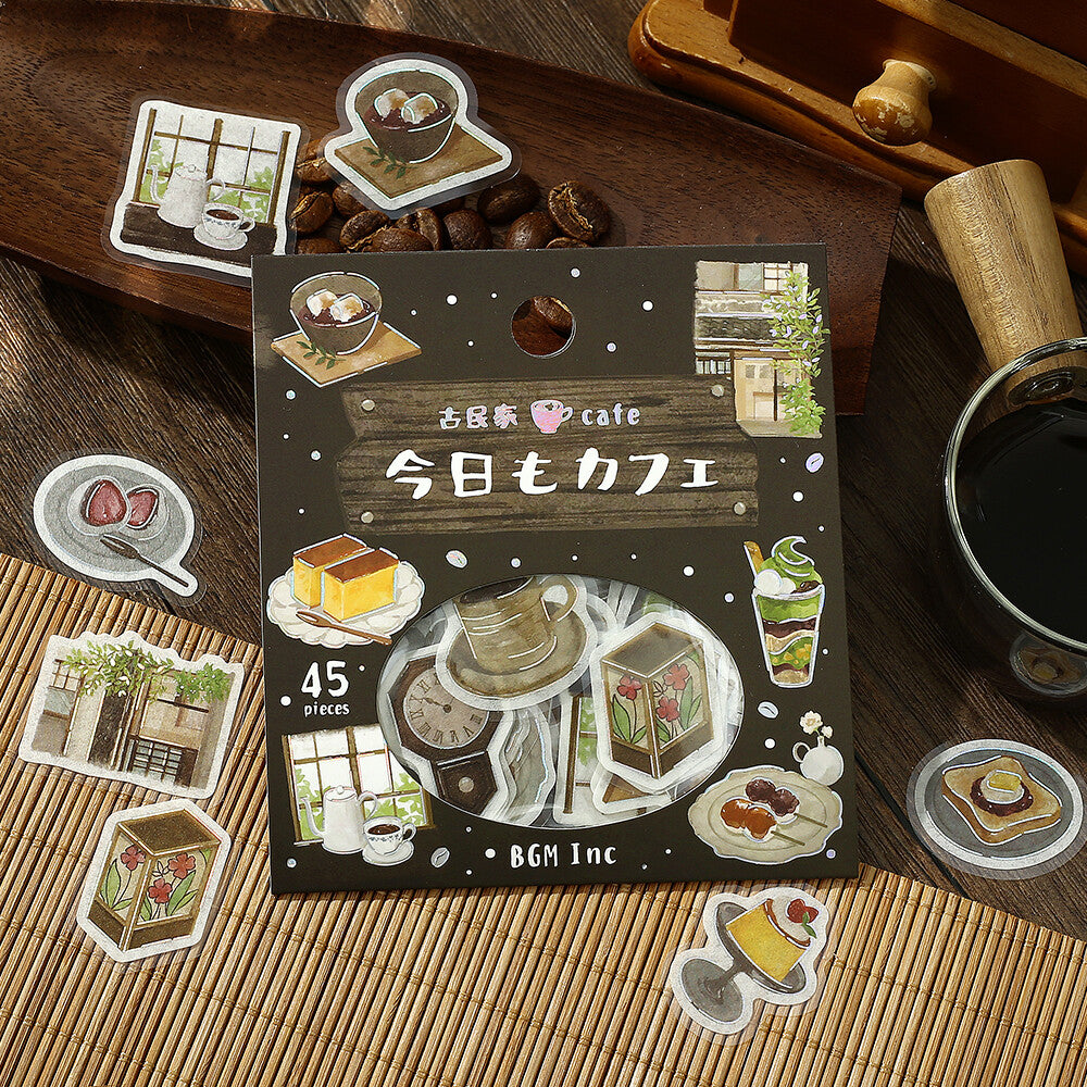 BGM Flake Stickers Today's Cafe - Old House Cafe