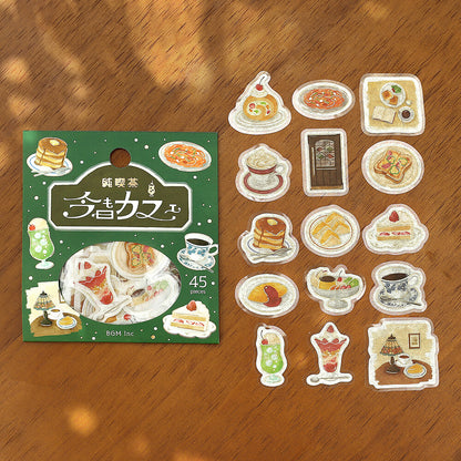 BGM Flake Stickers Today's Cafe - Coffee Shop