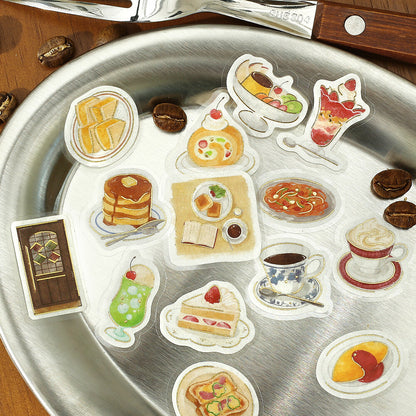 BGM Flake Stickers Today's Cafe - Coffee Shop