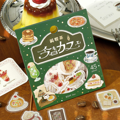 BGM Flake Stickers Today's Cafe - Coffee Shop