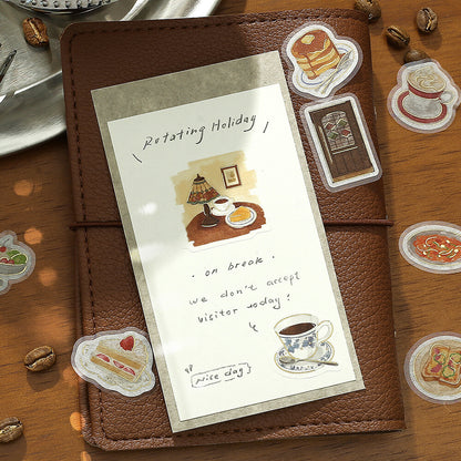 BGM Flake Stickers Today's Cafe - Coffee Shop