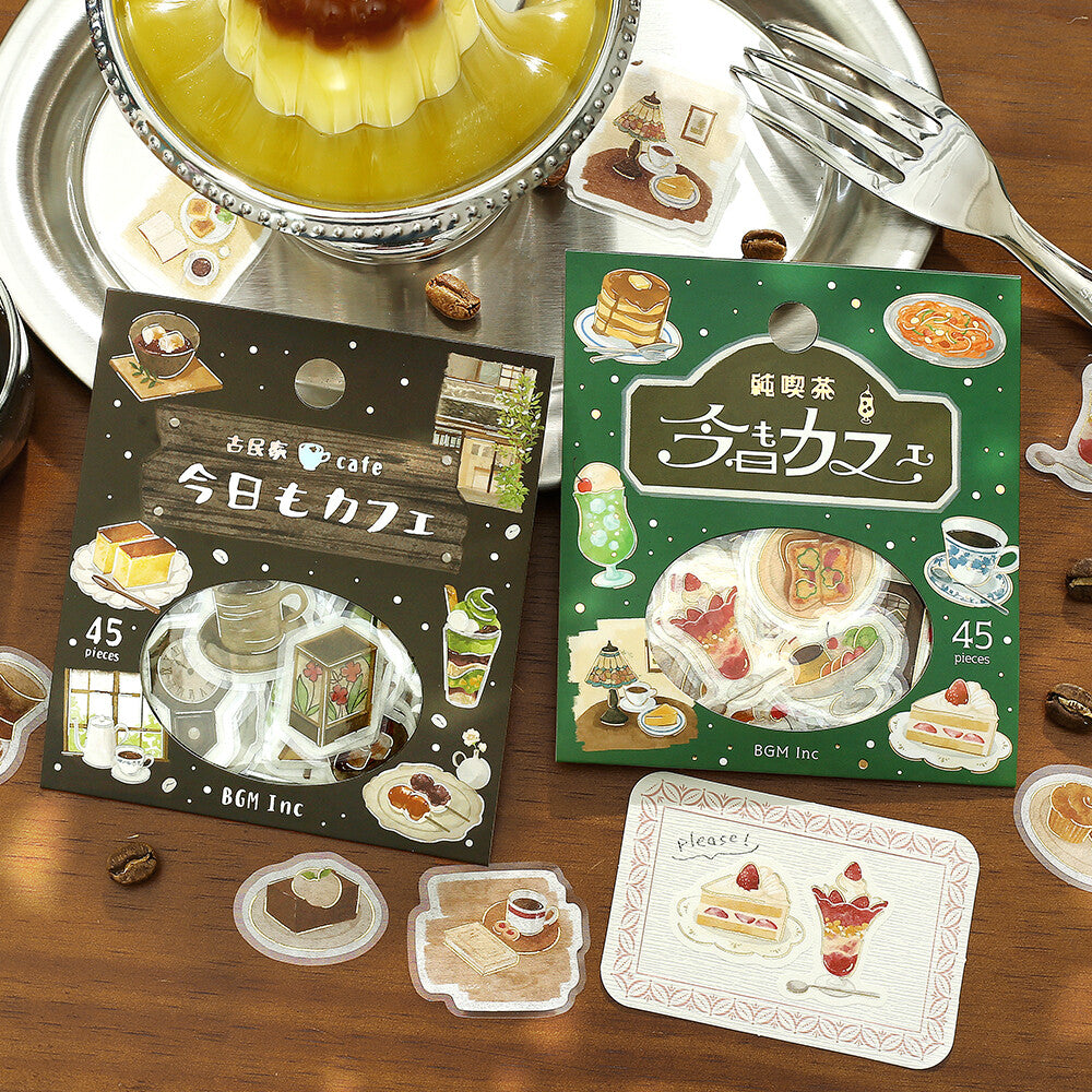 BGM Flake Stickers Today's Cafe - Coffee Shop
