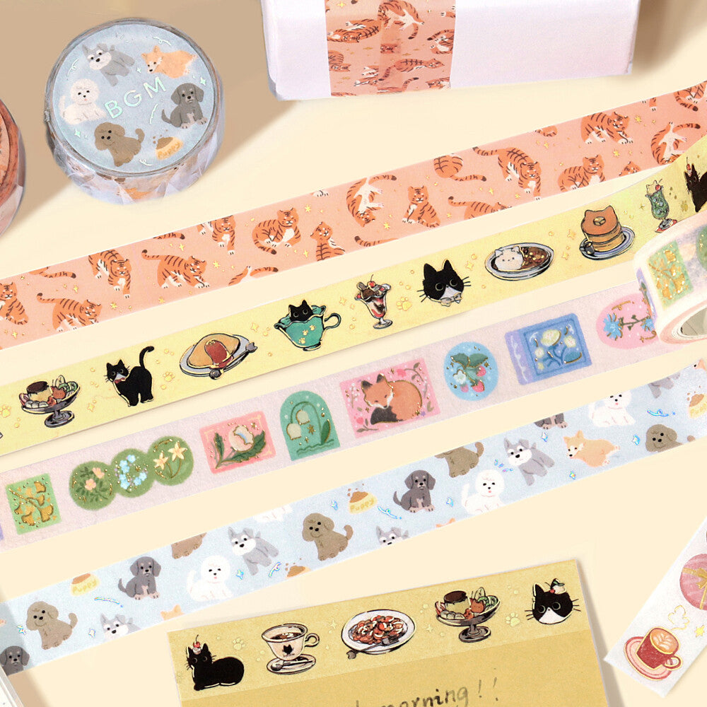 BGM Washi Tape - I Love Dog