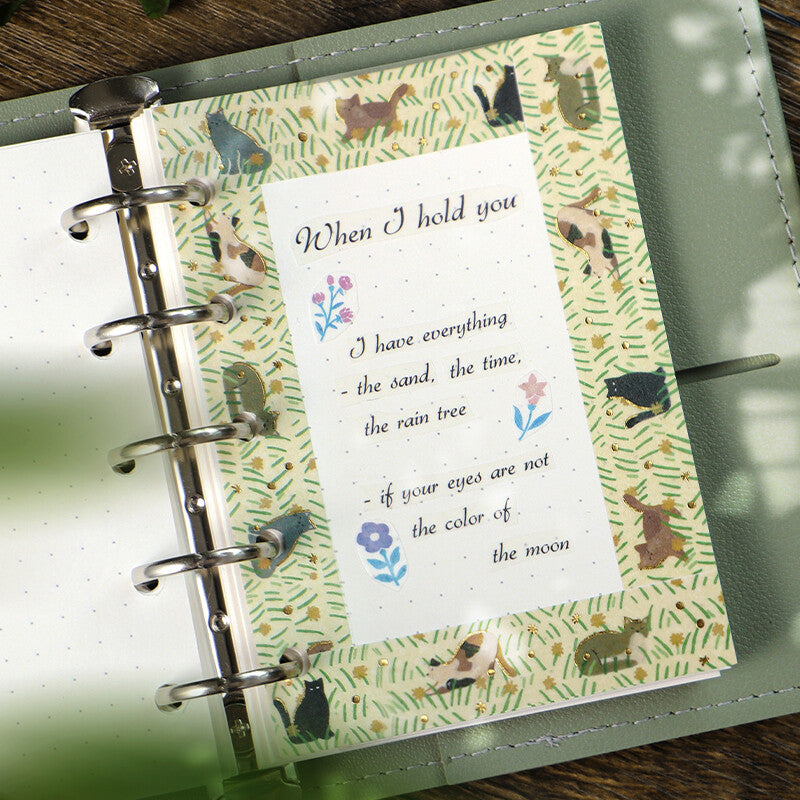 BGM Flowering Plants Washi Tape - Cats