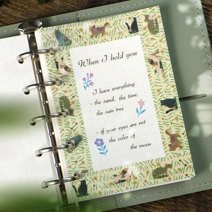 BGM Flowering Plants Washi Tape - Cats