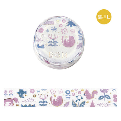 BGM Flowering Plants Washi Tape - Song Of The Forest