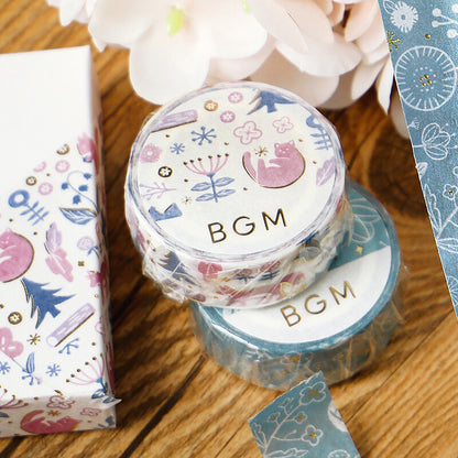 BGM Flowering Plants Washi Tape - Song Of The Forest
