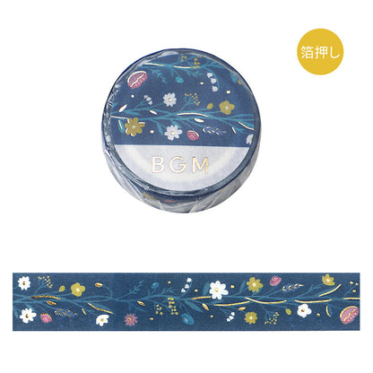 BGM Flowering Plants Washi Tape - Tsuchihatsukana