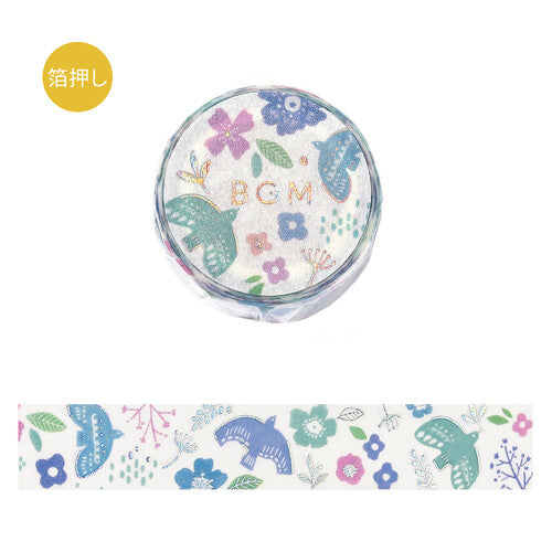 BGM Nordic Forest Washi Tape - Birdsong