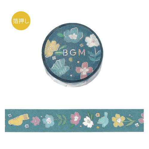 BGM Nordic Forest Washi Tape - Floral Melody