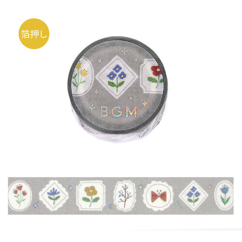 BGM Nordic Forest Washi Tape - Flower Frame