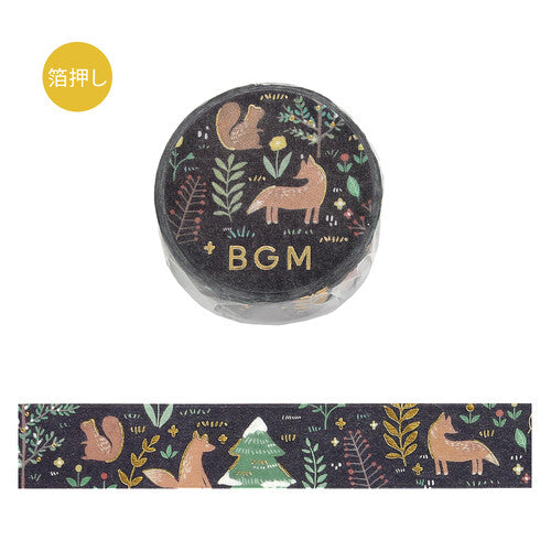 BGM Nordic Forest Washi Tape - Moonlit Forest