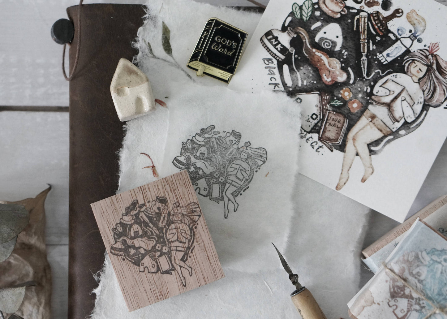 Black Milk Project Rubber Stamp - Me Time Series: Stationery