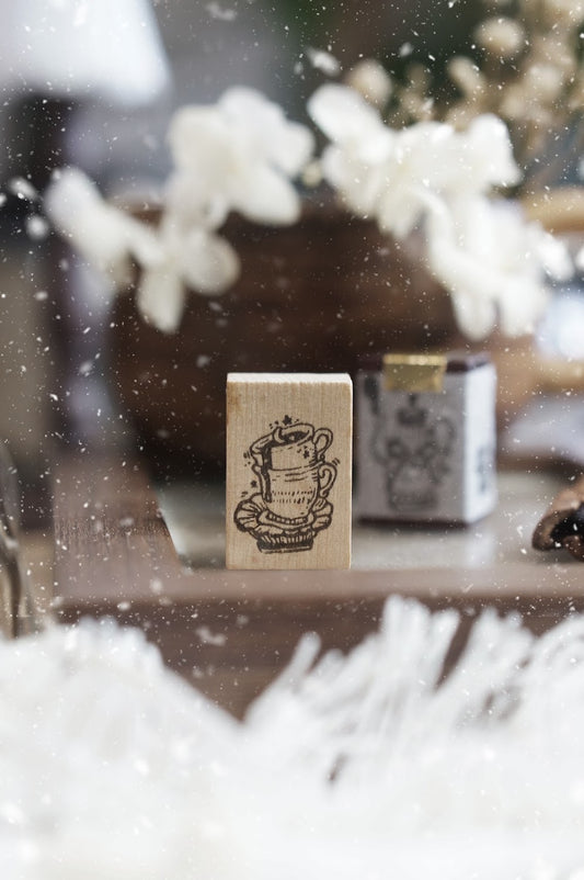 Black Milk Project Rubber Stamp - Notes In The Night: Midnight Patisserie - Moon Tea