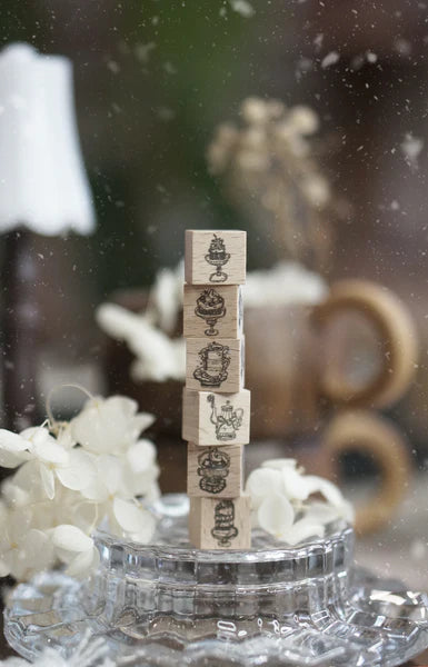 Black Milk Project Rubber Stamp - Notes In The Night: Midnight Patisserie (Mini Set of 6)