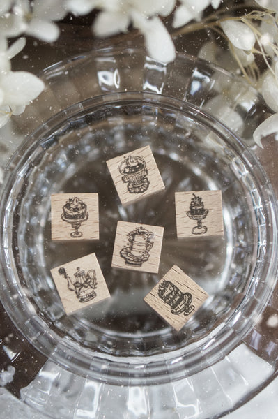 Black Milk Project Rubber Stamp - Notes In The Night: Midnight Patisserie (Mini Set of 6)