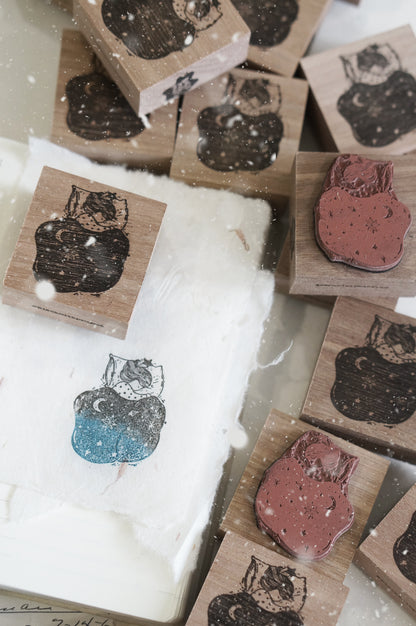 Black Milk Project Rubber Stamp - Notes In The Night - Night Blanket