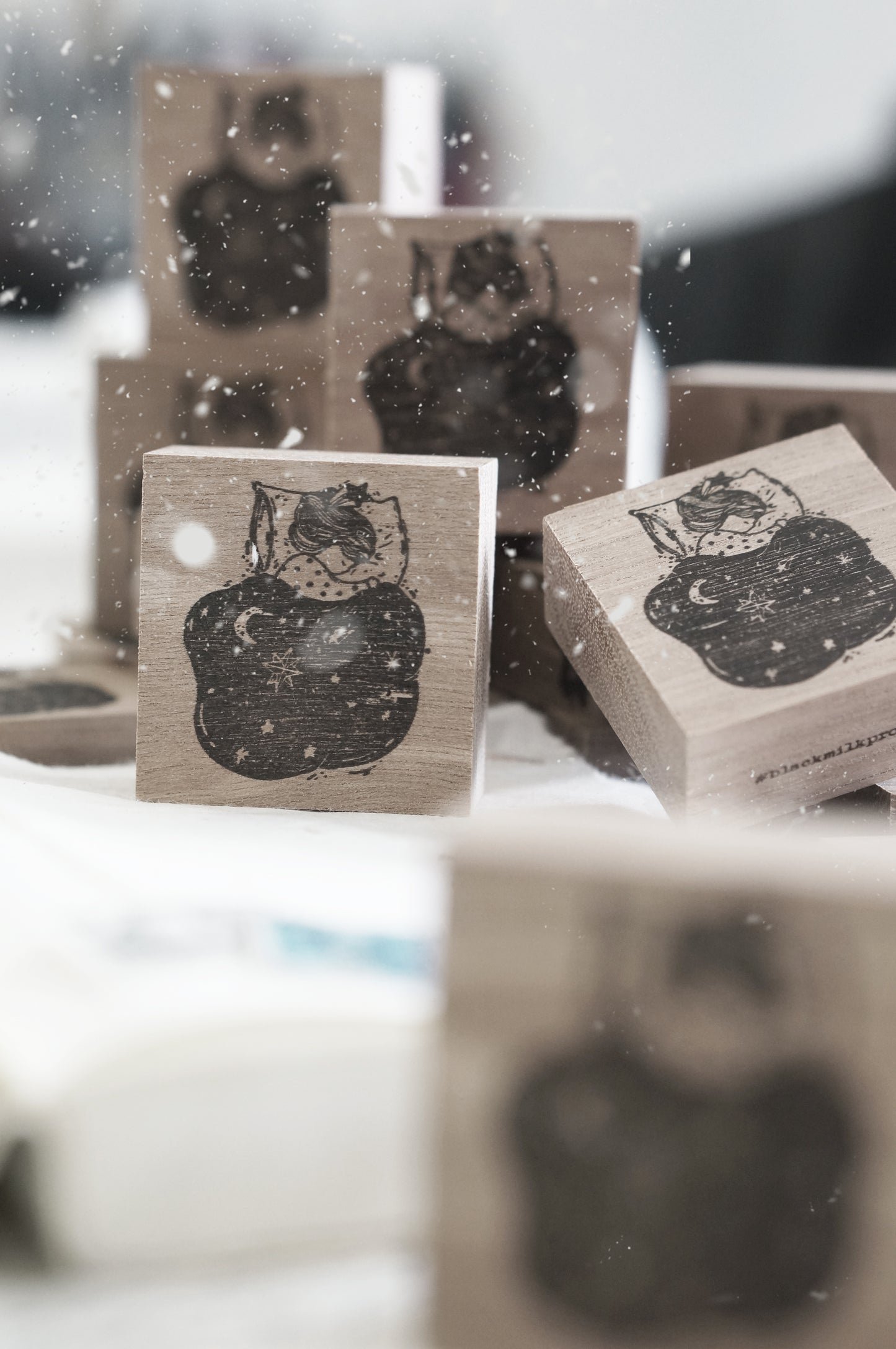Black Milk Project Rubber Stamp - Notes In The Night - Night Blanket