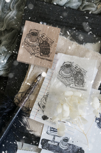 Black Milk Project Rubber Stamp - Notes In The Night - Night Journal