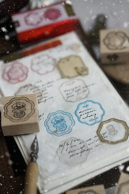 Black Milk Project Rubber Stamp - Notes In The Night - Twin Frame - Set A