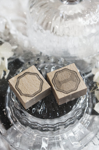 Black Milk Project Rubber Stamp - Notes In The Night - Twin Frame - Set B