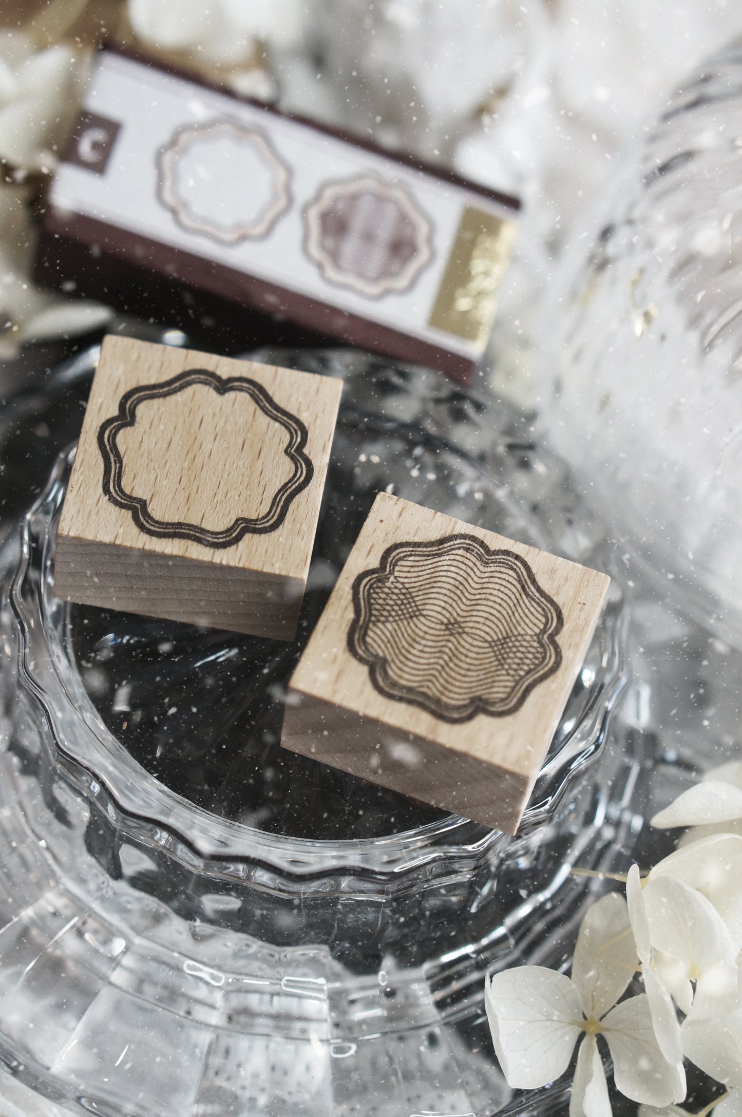 Black Milk Project Rubber Stamp - Notes In The Night - Twin Frame - Set C