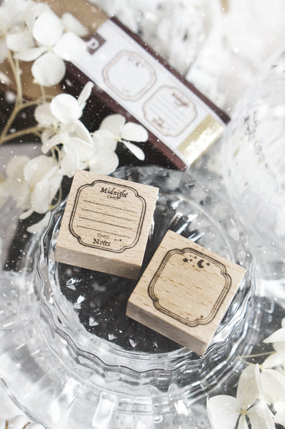 Black Milk Project Rubber Stamp - Notes In The Night - Twin Frame - Set D