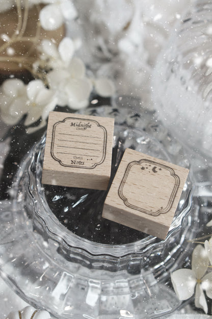 Black Milk Project Rubber Stamp - Notes In The Night - Twin Frame - Set D