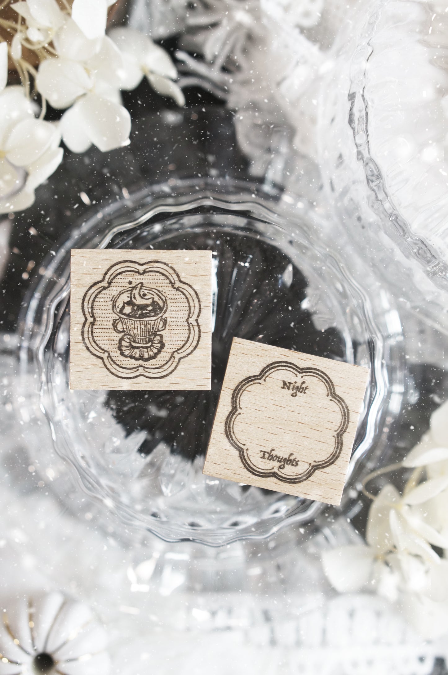 Black Milk Project Rubber Stamp - Notes In The Night - Twin Frame - Set E