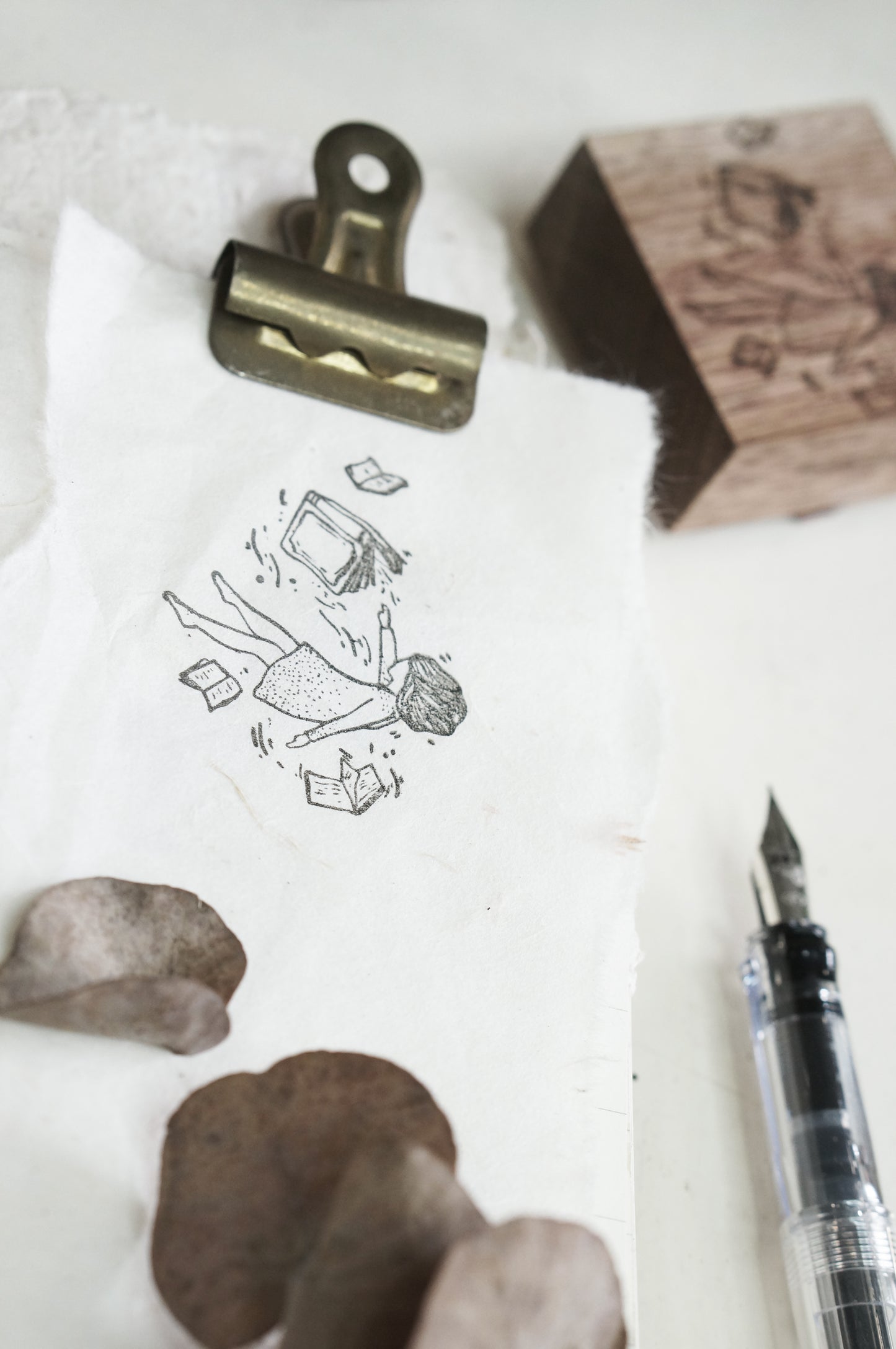 Black Milk Project Rubber Stamp - Pages Of Me: Floating Stories