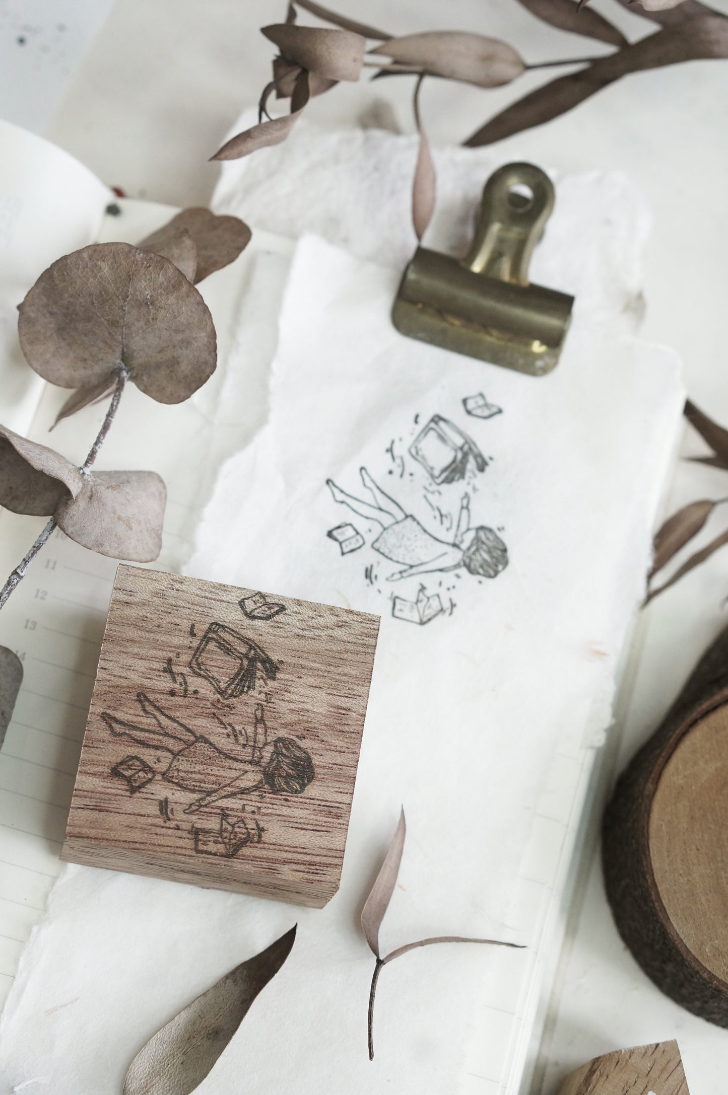 Black Milk Project Rubber Stamp - Pages Of Me: Floating Stories