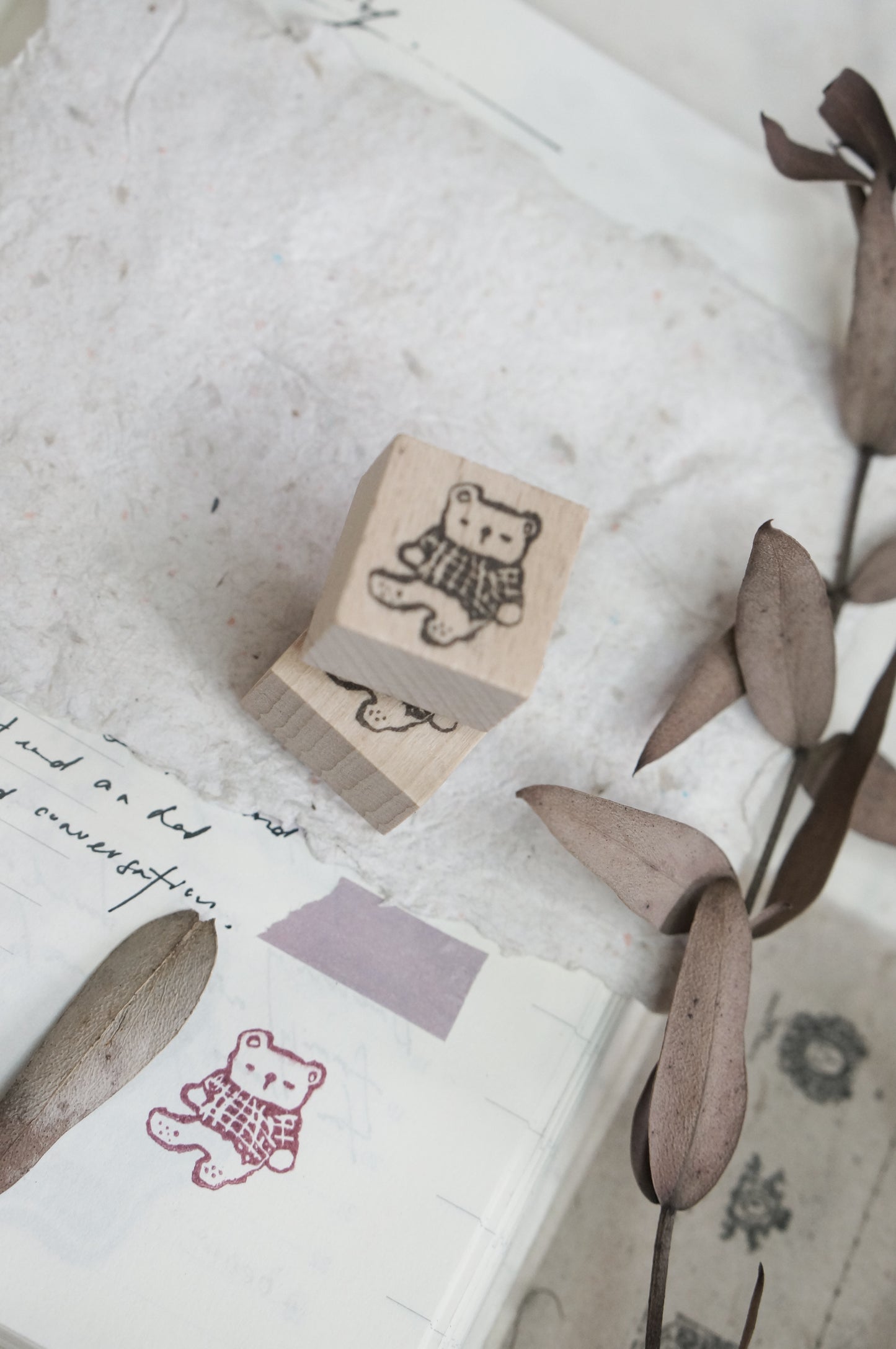 Black Milk Project Rubber Stamp - Pages Of Me: Mini Bear