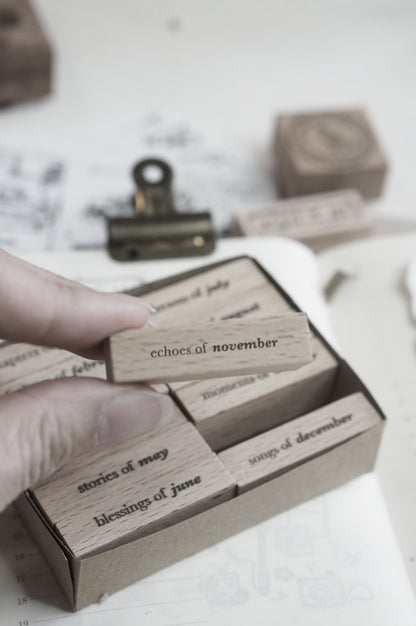Black Milk Project Rubber Stamp - Pages Of Me: Months Set