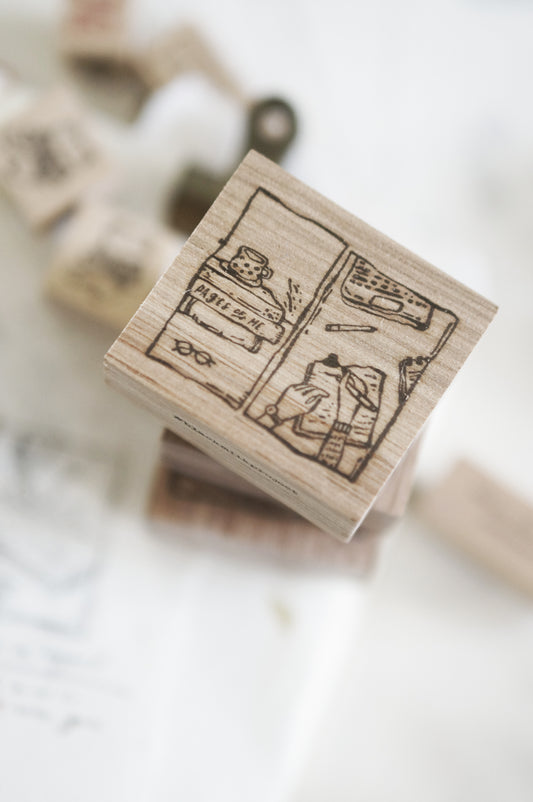 Black Milk Project Rubber Stamp - Pages Of Me: Quiet Days (Framed)