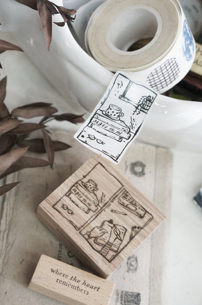 Black Milk Project Rubber Stamp - Pages Of Me: Quiet Days (Framed)