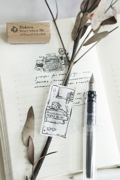 Black Milk Project Rubber Stamp - Pages Of Me: Quiet Days (Framed)