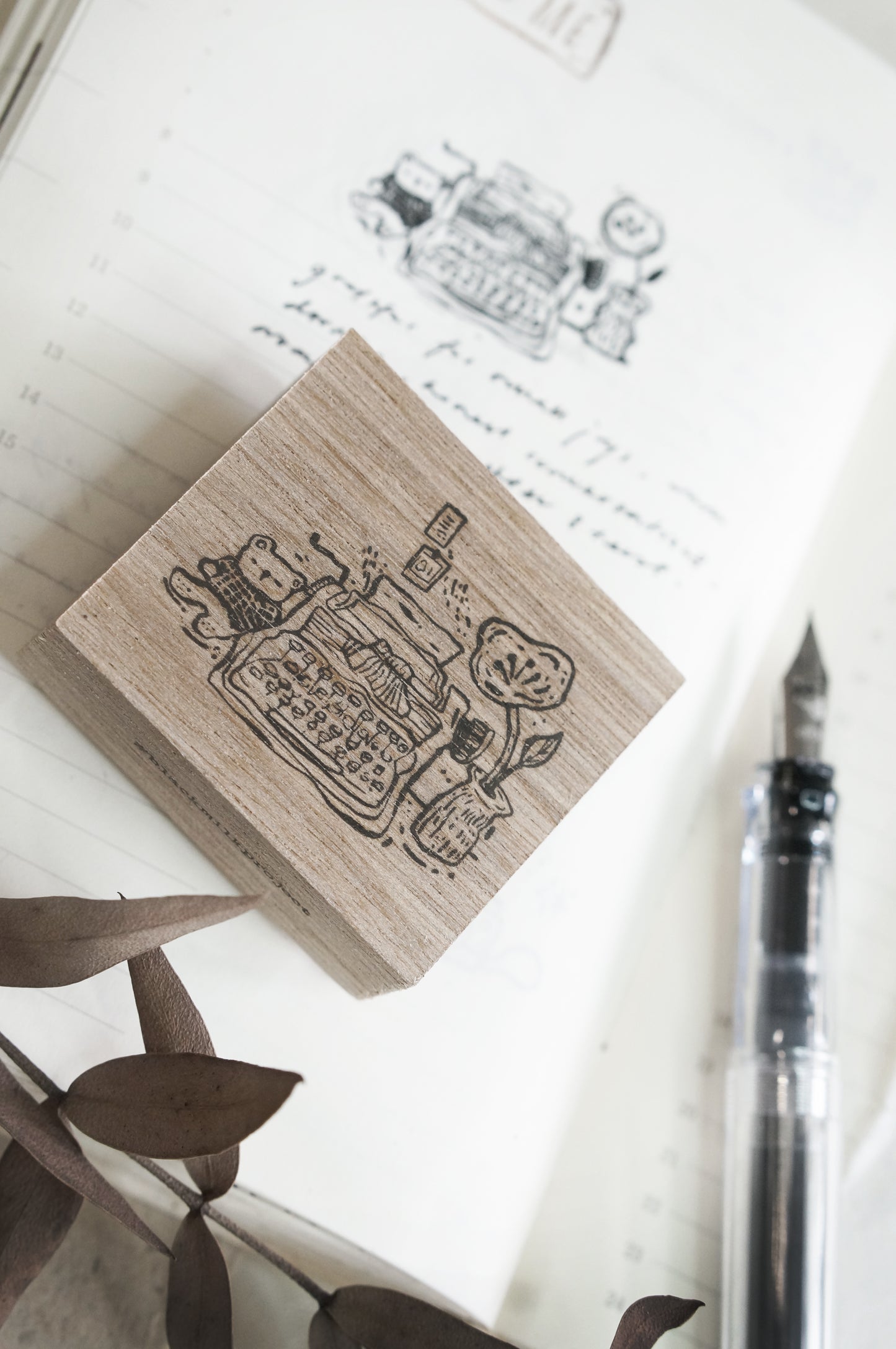 Black Milk Project Rubber Stamp - Pages Of Me - Typewriter
