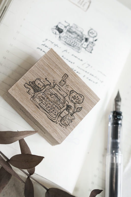Black Milk Project Rubber Stamp - Pages Of Me - Typewriter