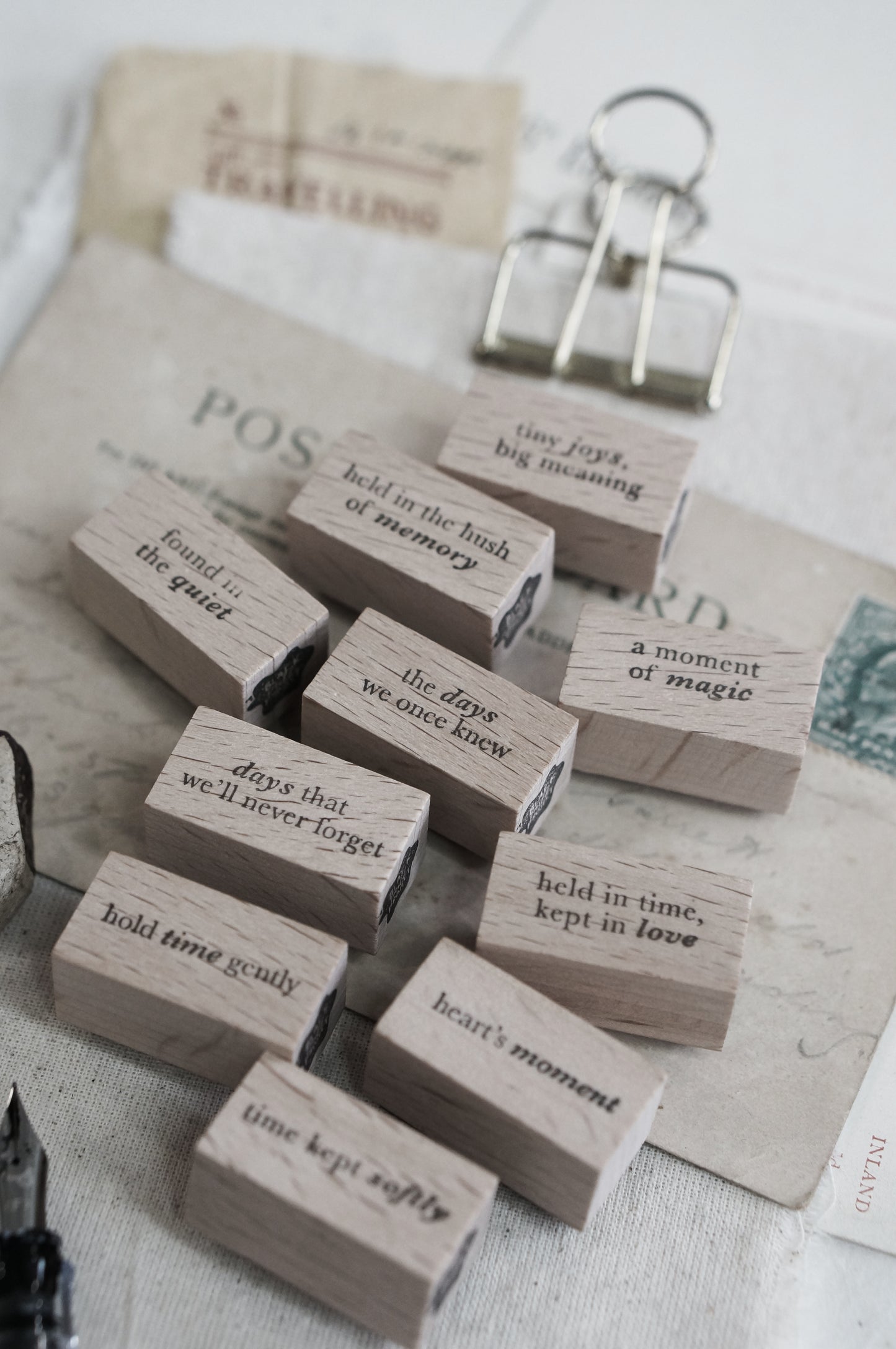 Black Milk Project Rubber Stamp - Pages Of Me: Words - Set 2 (10 Designs)