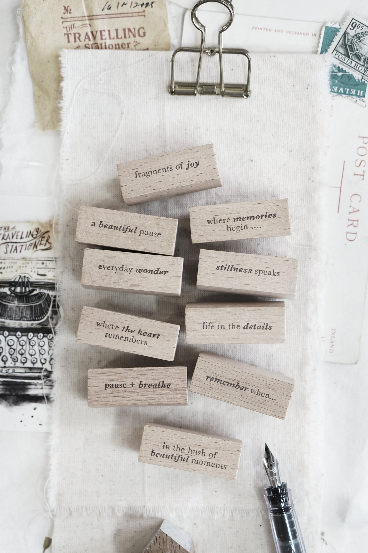 Black Milk Project Rubber Stamp - Pages Of Me: Words - Set 1 (10 Designs)