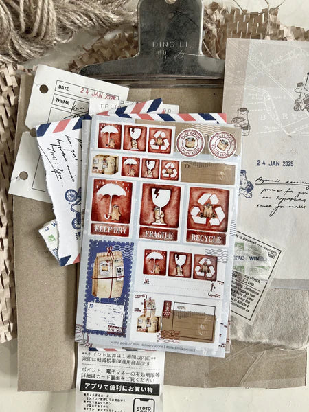 Black Milk Project Sticker Sheet - Kuma Post Delivery Icons