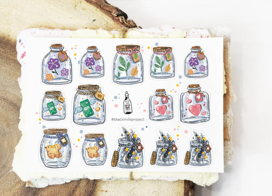 Black Milk Project Sticker Sheet - Mini Jars