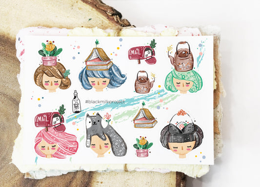 Black Milk Project Sticker Sheet - On My Head