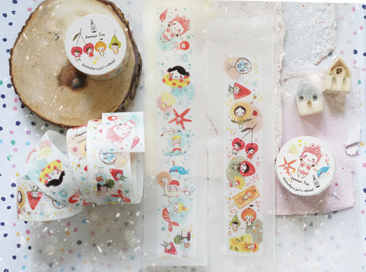 Black Milk Project Washi Tape (Vellum) - Summer Fun